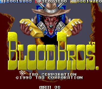 Blood Bros. screen shot title